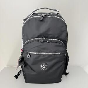 Kipling Seoul Go 15" laptop Large Backpack in Nylon/Silver NWT